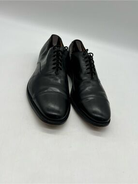 Allen Edmonds Park Avenue Men Size 14B Black Leather Cap toe Dress Shoes.